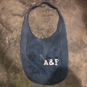 ABERCROMBIE & FITCH NAVY BLUE CROSSBODY HOBO BAG